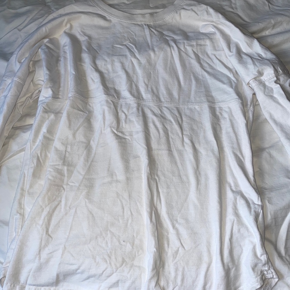 Long sleeve white swimming T-shirt